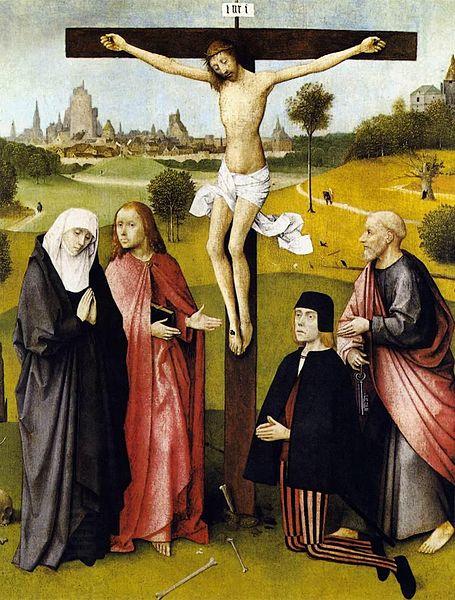 Hieronymus Bosch Crucifixion with a Donor China oil painting art